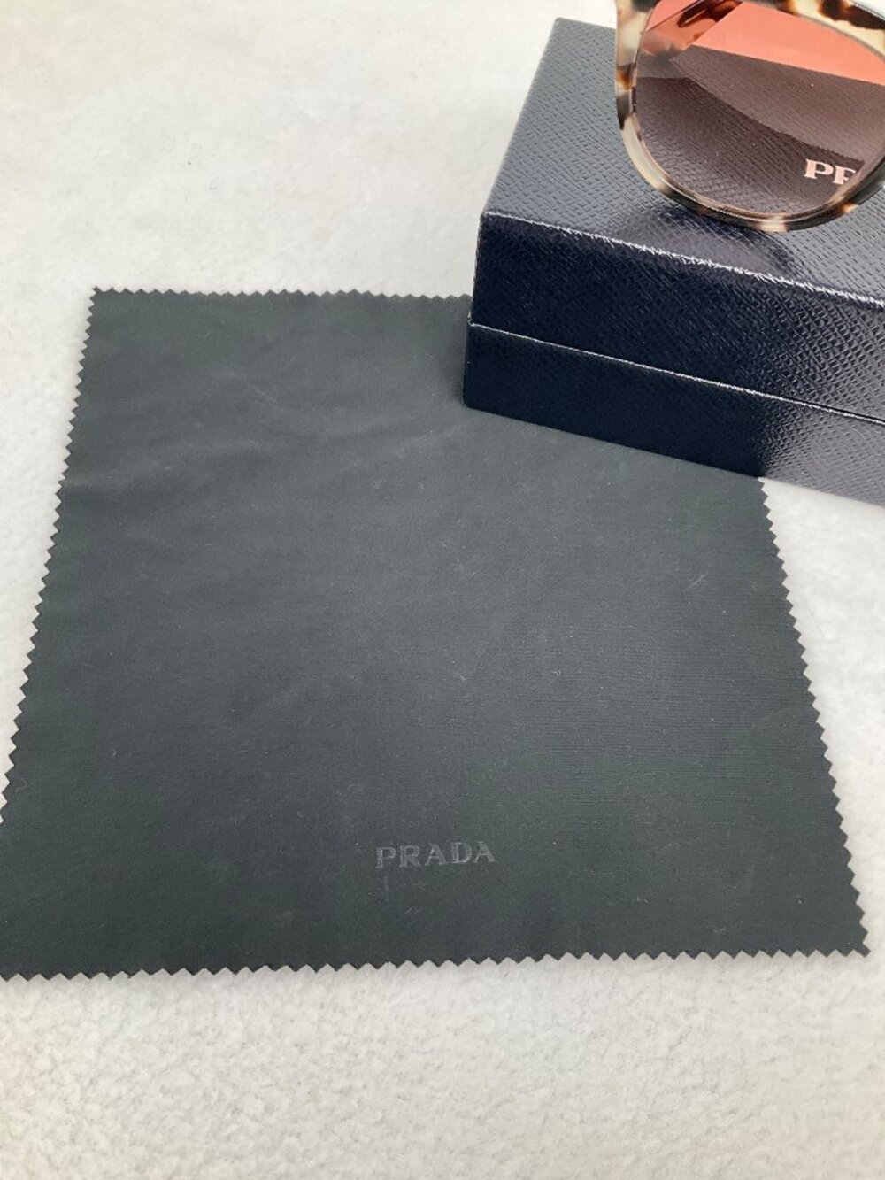 Prada SPR03XS Tortoise Brown/Clear Sunglasses Women's w/ Box - Picture 4 of 12